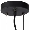 Online Straluma Grote hanglamp zwart met smoke glazen kap