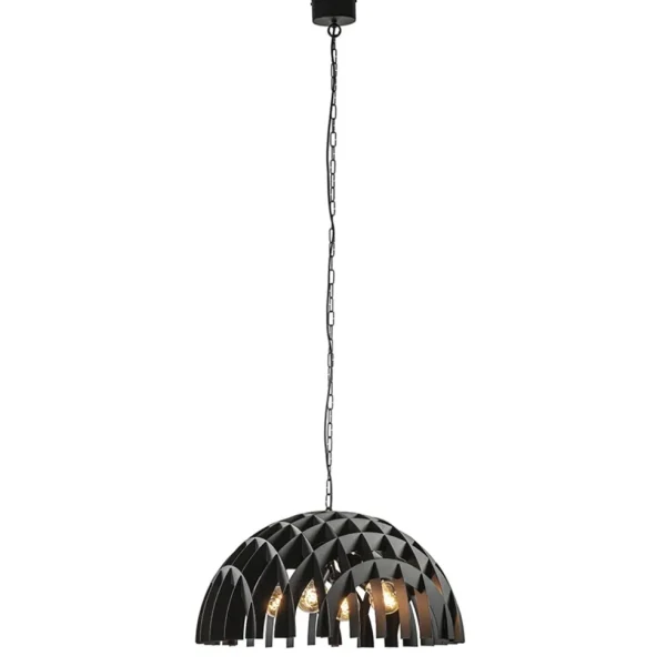 grote_koepel_hanglamp_dom_1.webp Outlet Straluma Grote koepel hanglamp Dome mat zwart metaal