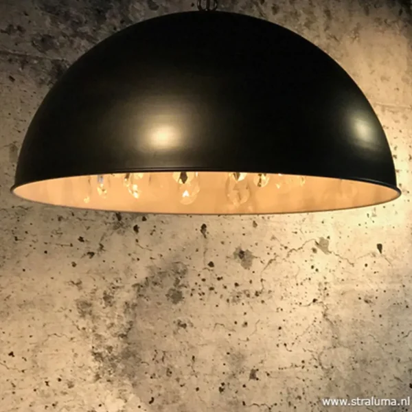 grote_koepel_hanglamp_met_1.webp Fashion Straluma Grote koepel hanglamp met kristal Ø90 cm
