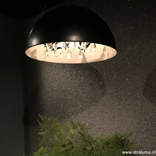 grote_koepel_hanglamp_met_2.webp Fashion Straluma Grote koepel hanglamp met kristal Ø90 cm