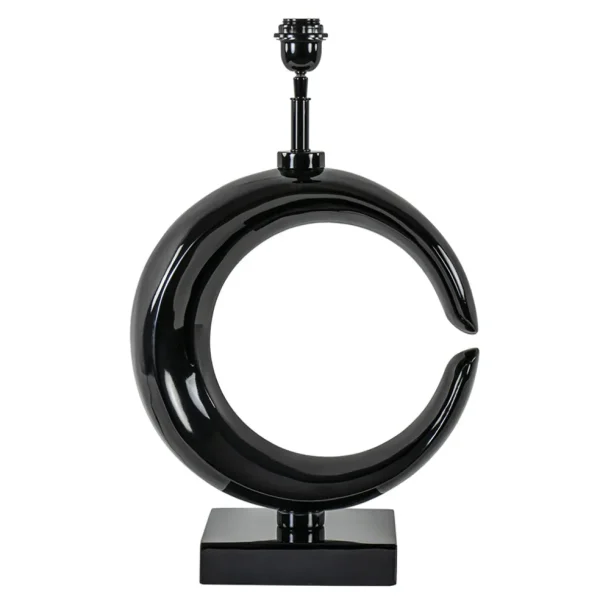 grote_lampvoet_maan_shiny_0.webp Outlet Straluma Grote lampvoet Maan shiny zwart