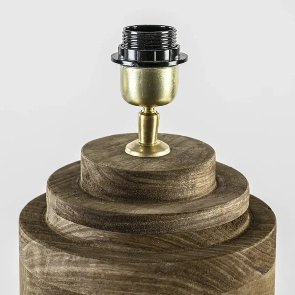 grote_landelijke_lampvoet_1.webp Shop Straluma Grote landelijke lampvoet Pasco donker hout excl. kap