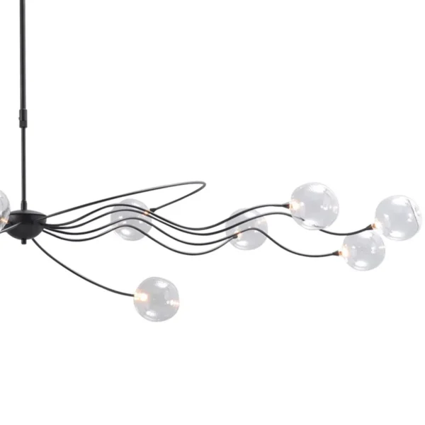 grote_led_hanglamp_zwart__1.webp New Straluma Grote LED hanglamp zwart met helder glazen bollen
