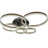 grote_led_plafondlamp_gou_0.webp Store Straluma Grote LED Plafondlamp goud/zwart 3-standen dimbaar