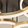 grote_led_plafondlamp_gou_2.webp Store Straluma Grote LED Plafondlamp goud/zwart 3-standen dimbaar