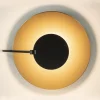 New Straluma Grote LED plafondlamp zwart/goud indirect licht