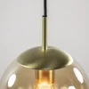 grote_lichts_eettafelhang_2.webp Clearance Straluma Grote 6-lichts eettafelhanglamp messing met amber glazen bollen