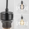 grote_lichts_hanglamp_zwa_3.webp New Straluma Grote 4-lichts hanglamp zwart met helder glazen bollen