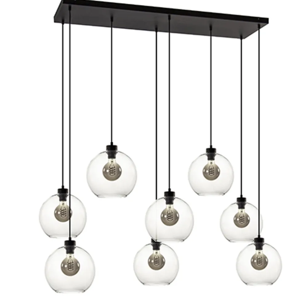 grote_lichts_multipendel__0.webp Outlet Straluma Grote 8-lichts multipendel/ hanglamp met helder glas