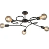 grote_lichts_plafondlamp__1-1.webp Online Straluma Grote 5-lichts plafondlamp zwart exclusief lichtbronnen