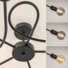 grote_lichts_plafondlamp__3-1.webp Online Straluma Grote 5-lichts plafondlamp zwart exclusief lichtbronnen