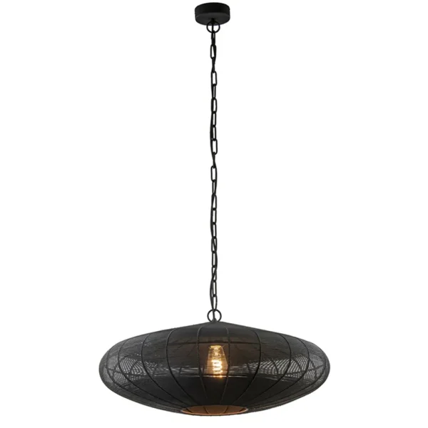 grote_light_and_living_ha_1.webp Outlet Straluma Grote Light and Living hanglamp Bahoto mat zwart