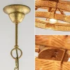 New Straluma Grote metalen hanglamp ovaal brons