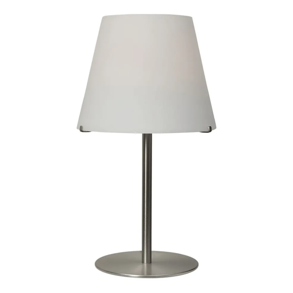 grote_moderne_tafellamp_c_0.webp Outlet Straluma Grote moderne tafellamp Calabro nikkel glas