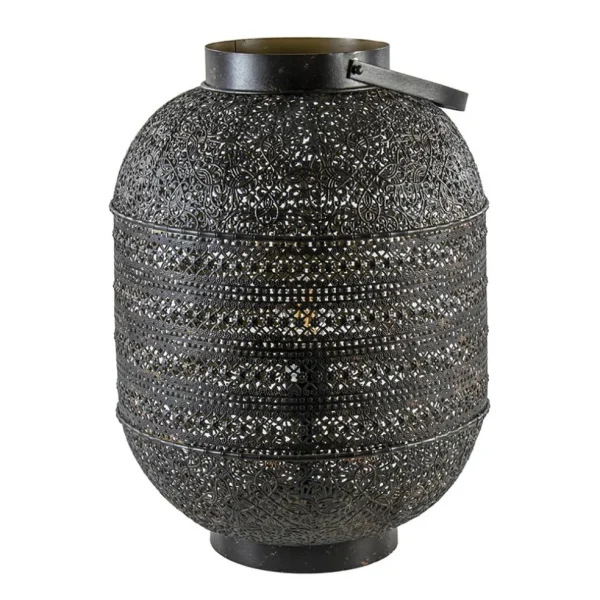 grote_oosterse_tafellamp__0.webp Sale Straluma Grote Oosterse tafellamp lantaarn donker bruin