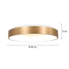 Best Sale Straluma Grote plafondlamp goud 48 cm inclusief LED