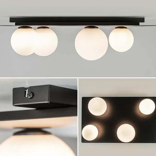grote_plafondlamp_rechtho_3.webp Store Straluma Grote plafondlamp rechthoekig zwart met witte bollen