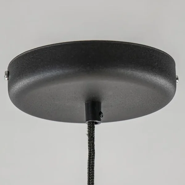 Best Sale Straluma Grote retro hanglamp opaal glas met zwart