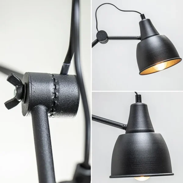 grote_retro_wandlamp_met__2.webp Cheap Straluma Grote retro wandlamp met zwarte kap verstelbaar