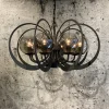 grote_ronde_hanglamp_meta_1.webp Best Straluma Grote ronde hanglamp metaal met smoke glas en spot