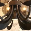 grote_ronde_hanglamp_meta_2.webp Best Straluma Grote ronde hanglamp metaal met smoke glas en spot