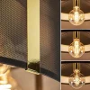 Best Straluma Grote ronde plafondlamp zwart gaas met goud