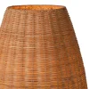 New Straluma Grote rotan tafellamp naturel met zwarte pootjes