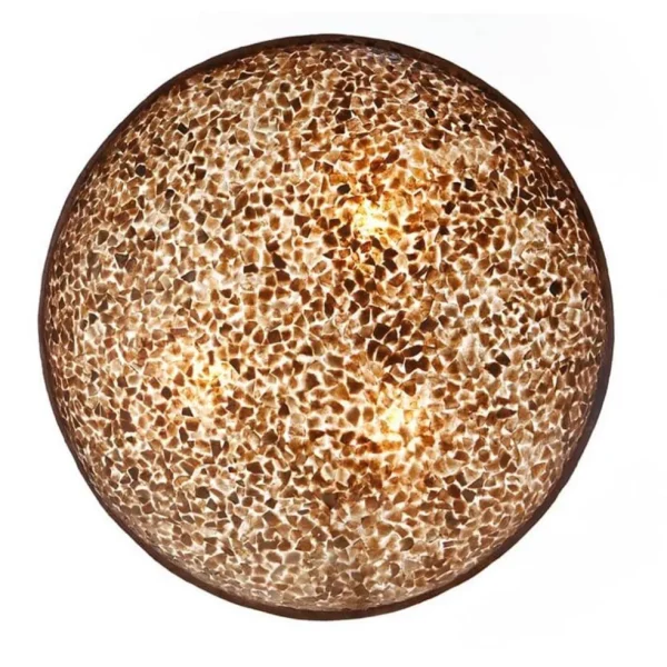 grote_schelpen_wandlamp_b_1.webp Outlet Straluma Grote schelpen wandlamp bruin met goud 60 cm