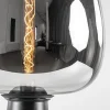 Cheap Straluma Grote tafellamp Amarah zwart met smoke glazen kap