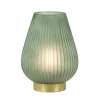 Cheap Straluma Grote tafellamp op batterij Tajera donker groen/goud