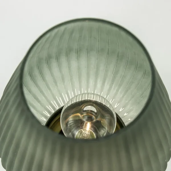 Cheap Straluma Grote tafellamp op batterij Tajera donker groen/goud