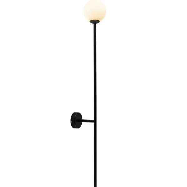 grote_wandlamp_mat_zwart__1.webp New Straluma Grote wandlamp mat zwart met witte glazen bol