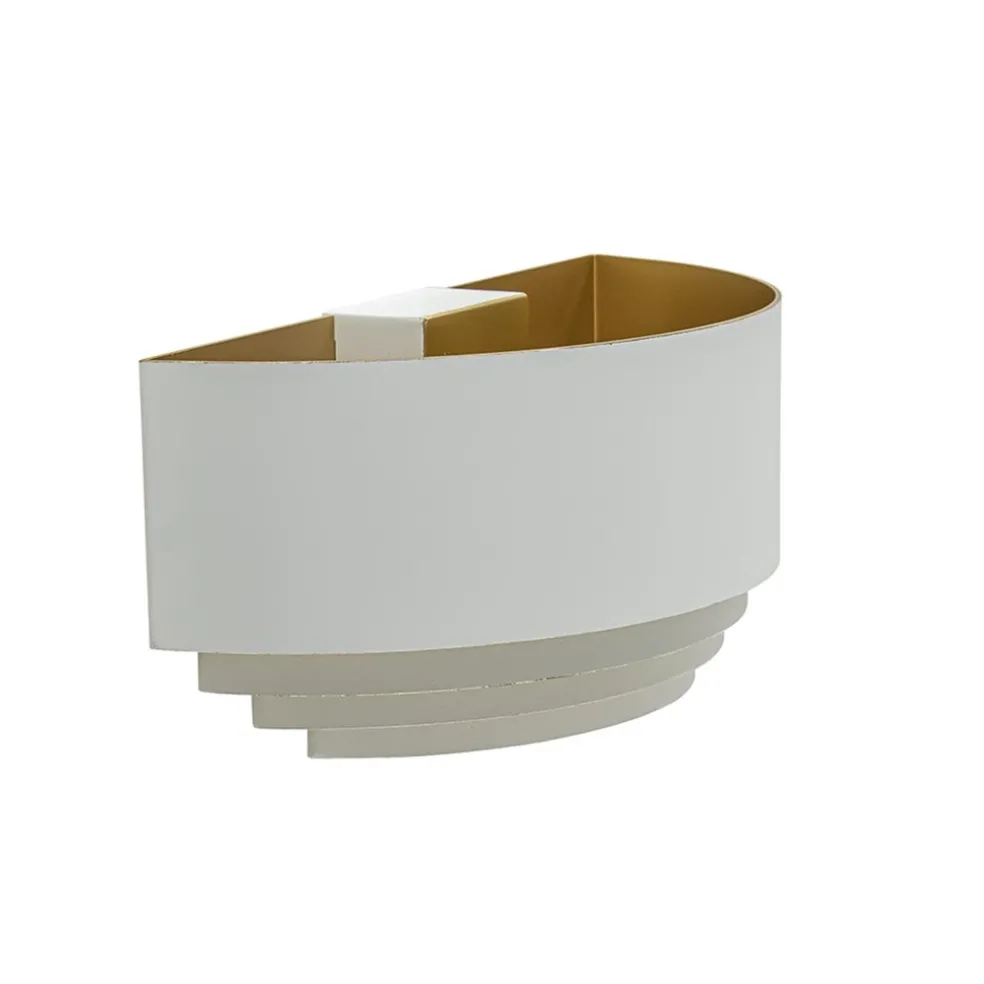 half_ronde_wandlamp_wit_m_0.webp Online Straluma Half ronde wandlamp wit met goud