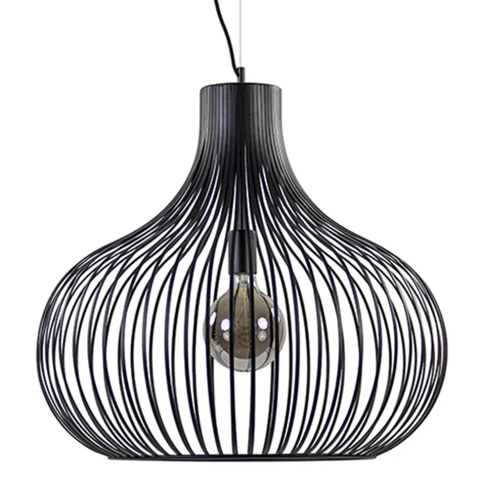 hanglamp_aglio_draad_zwar_0.webp Sale Straluma Hanglamp Aglio draad zwart 60cm