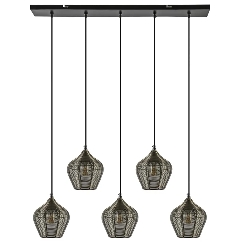 hanglamp_alvaro_lichts_an_0.webp Fashion Straluma Hanglamp Alvaro 5-lichts antiek brons
