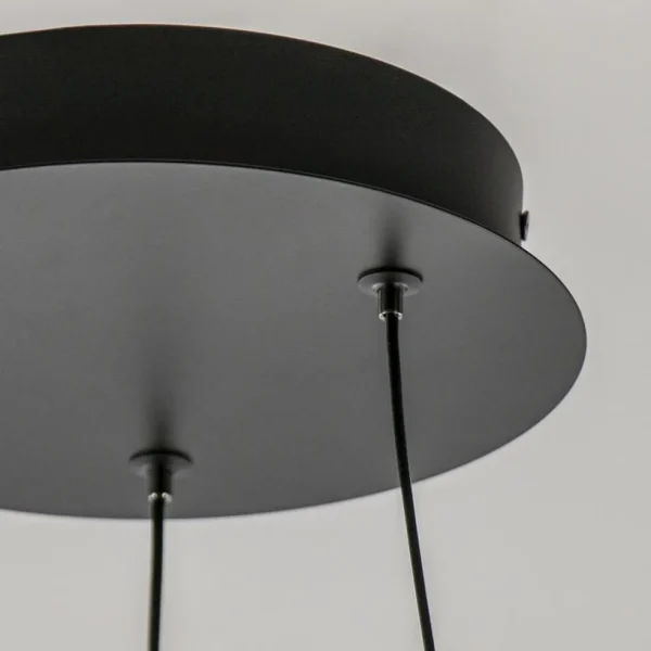 New Straluma Hanglamp Ascoli 65 rond zwart/matgoud