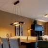 hanglamp_ascoli_ovaal_zwa_4.webp Shop Straluma Hanglamp Ascoli ovaal zwart/matgoud