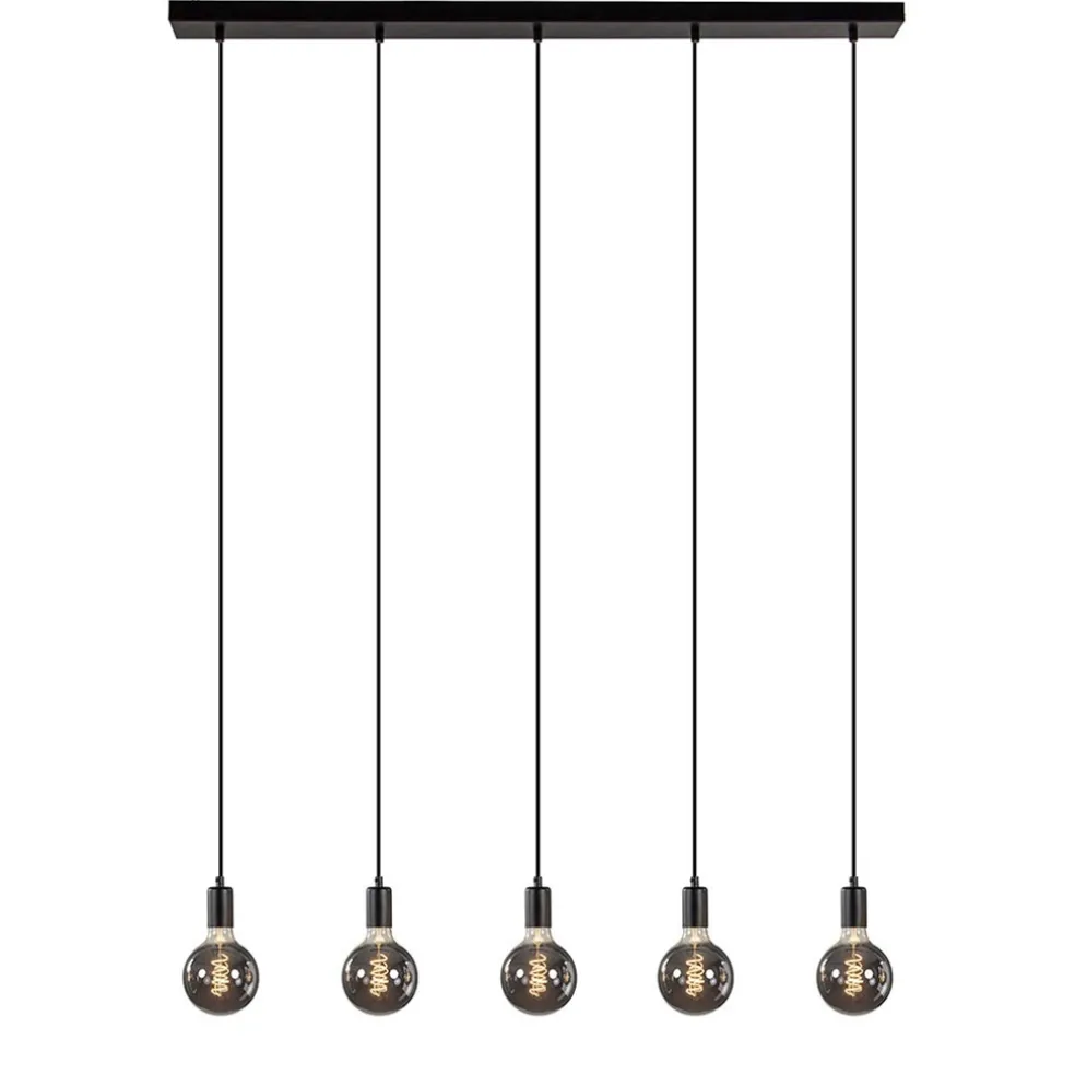 hanglamp_balk_cm__x_pende_0.webp Online Straluma Hanglamp balk 110cm + 5x pendel zwart