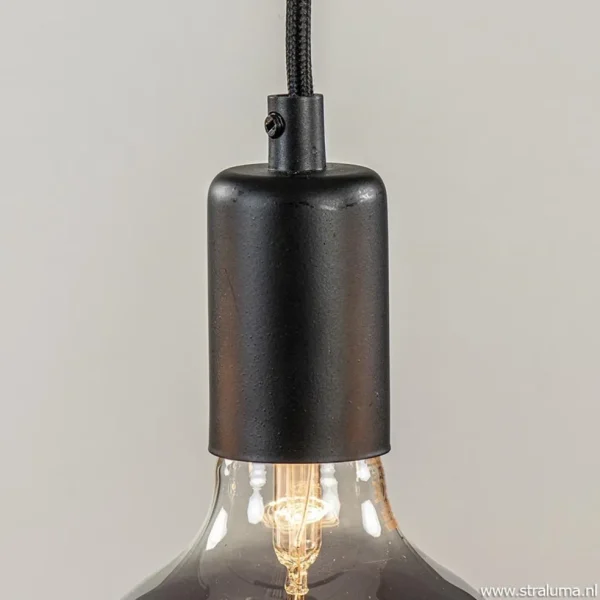 Online Straluma Hanglamp balk 110cm + 5x pendel zwart