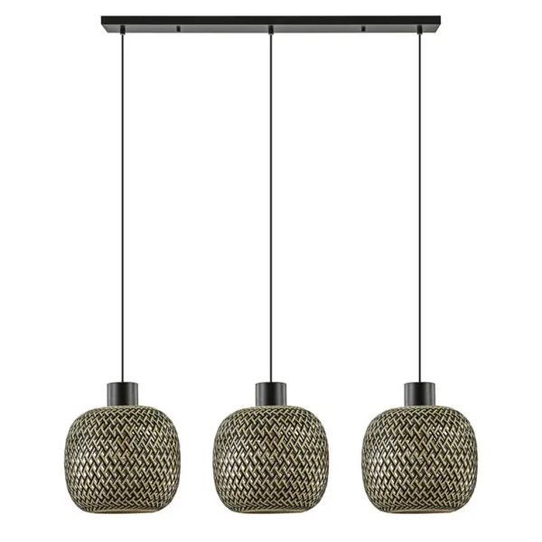 hanglamp_balk_l_zwart__ba_0.webp Online Straluma Hanglamp balk 3L zwart + bamboe