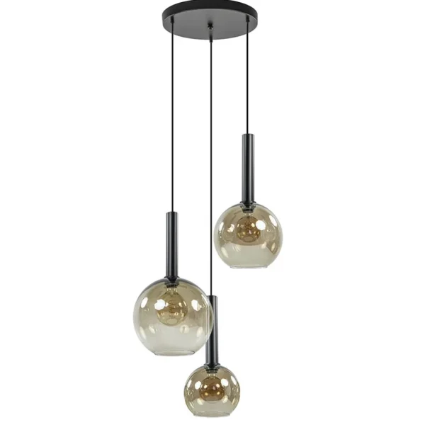 hanglamp_bella_l_rond_zwa_0.webp New Straluma Hanglamp Bella 3L rond zwart+smoke glas