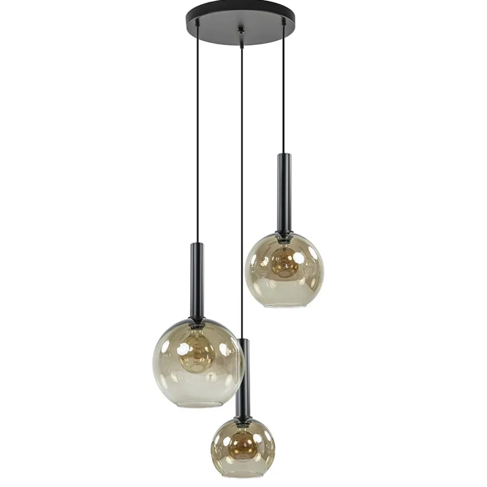hanglamp_bella_l_rond_zwa_0.webp New Straluma Hanglamp Bella 3L rond zwart+smoke glas
