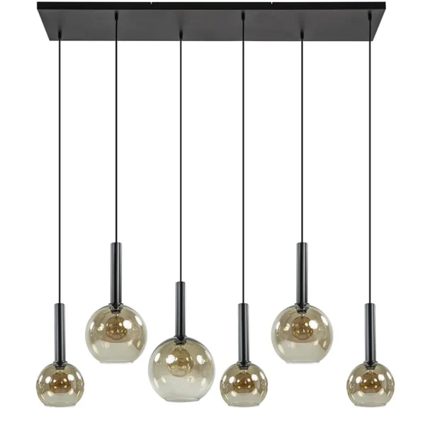 hanglamp_bella_smoke_l_mu_0.webp Cheap Straluma Hanglamp Bella Smoke 6L multipendel zwart/glas mix