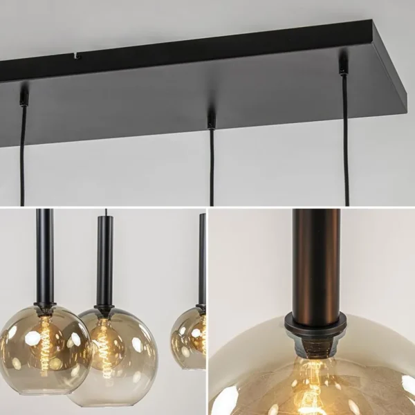 hanglamp_bella_smoke_l_mu_3.webp Cheap Straluma Hanglamp Bella Smoke 6L multipendel zwart/glas mix