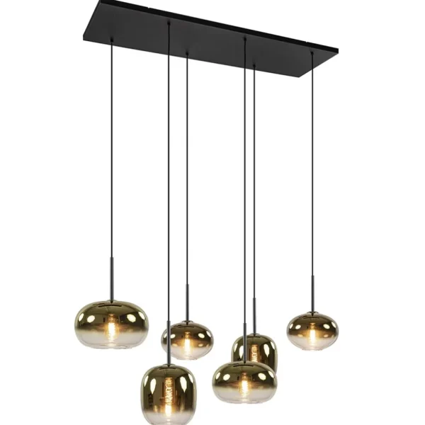 hanglamp_bellini_l_zwartg_1.webp Fashion Straluma Hanglamp Bellini 6L zwart/gradient gold