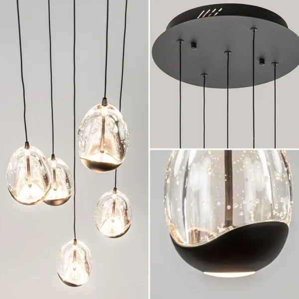 hanglamp_black_egg_l_rond_3.webp Cheap Straluma Hanglamp Black Egg 5L rond zwart/helder