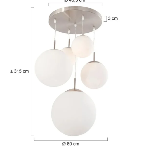 hanglamp_bol_bollique_x_g_3.webp Outlet Straluma Hanglamp bol Bollique 5x glas wit
