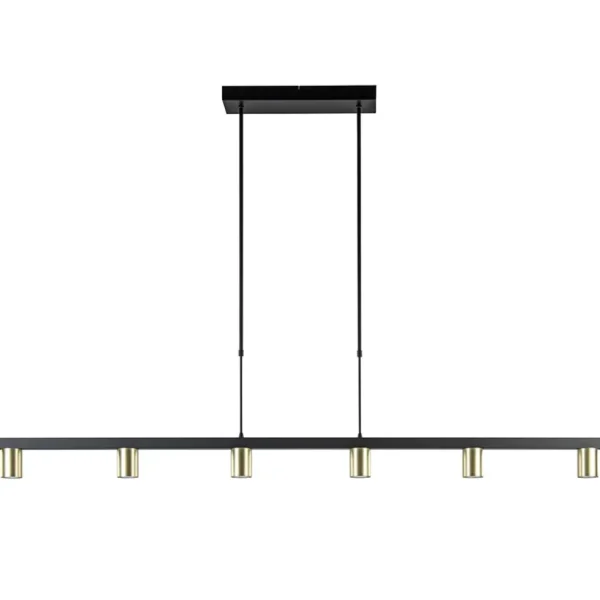 Online Straluma Hanglamp Bounce 6L 160cm zwart/goud