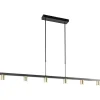 Online Straluma Hanglamp Bounce 6L 160cm zwart/goud