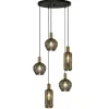 hanglamp_bounty_l_rond_zw_0.webp Sale Straluma Hanglamp Bounty 5L rond zwart/matgoud
